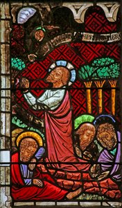 Window Depicting the Agony in the Garden of Gethsemane by French School